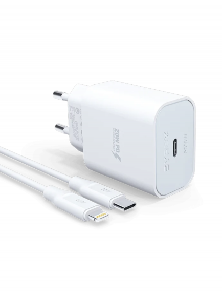 Syrox 20W Lightning Ladegerät Set Syrox 20W Lightning Ladegerät Set
