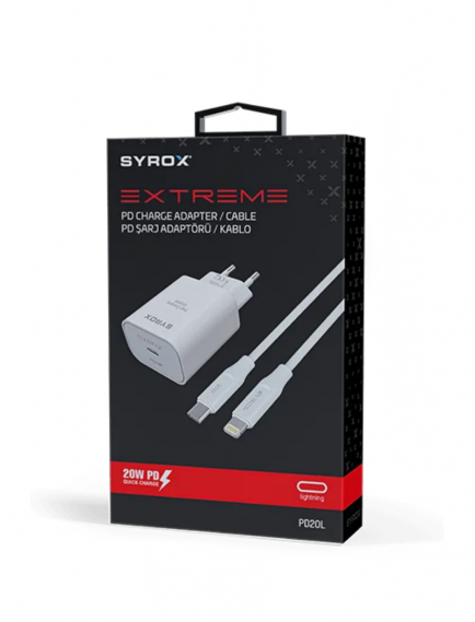 Syrox 20W Lightning Ladegerät Set