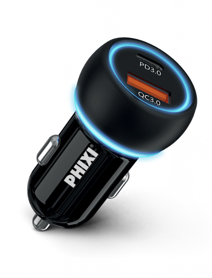 Phixi UPD4260 60W Auto Ladeadapter mit PD & 2 USB-Ausgängen