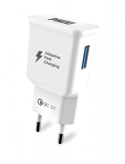 USB-A Ladegerät Netzteil für iPhone Samsung Huawei Für Alle Gerät Phixi QCH202 von