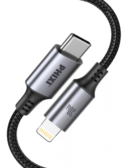 30W Schnell Lightning zu Type-C Geflochten Ladekabel Phixi CB470L