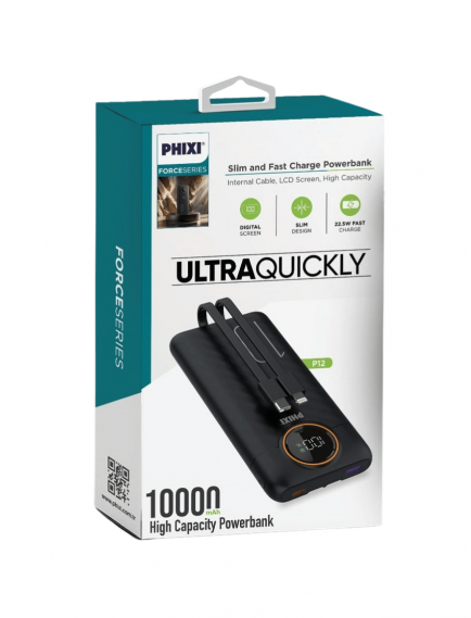 Phixi P12 Schnell PD 10.000 Mah Powerbank